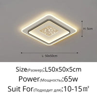 Plafond moderne à LEDs lampe pour chambre cuisine étude éclairage salon luminosité réglable Led plafonnier luminaire | Marco Lucetti