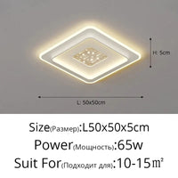 Plafond moderne à LEDs lampe pour chambre cuisine étude éclairage salon luminosité réglable Led plafonnier luminaire | Marco Lucetti A blanc / 3 couleurs sans télécommande