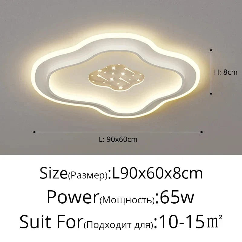 Plafond moderne à LEDs lampe pour chambre cuisine étude éclairage salon luminosité réglable Led plafonnier luminaire | Marco Lucetti D blanc / 3 couleurs sans télécommande