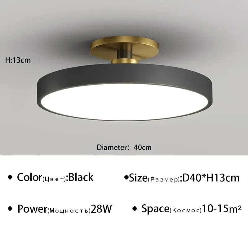 Plafond moderne à LEDs lustre Makaron - Collection Éclairez votre intérieur | Marco Lucetti BL 40cm / Blanc naturel (pas de RC)