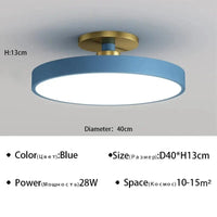 Plafond moderne à LEDs lustre Makaron - Collection Éclairez votre intérieur | Marco Lucetti BU 40cm / Blanc naturel (pas de RC)