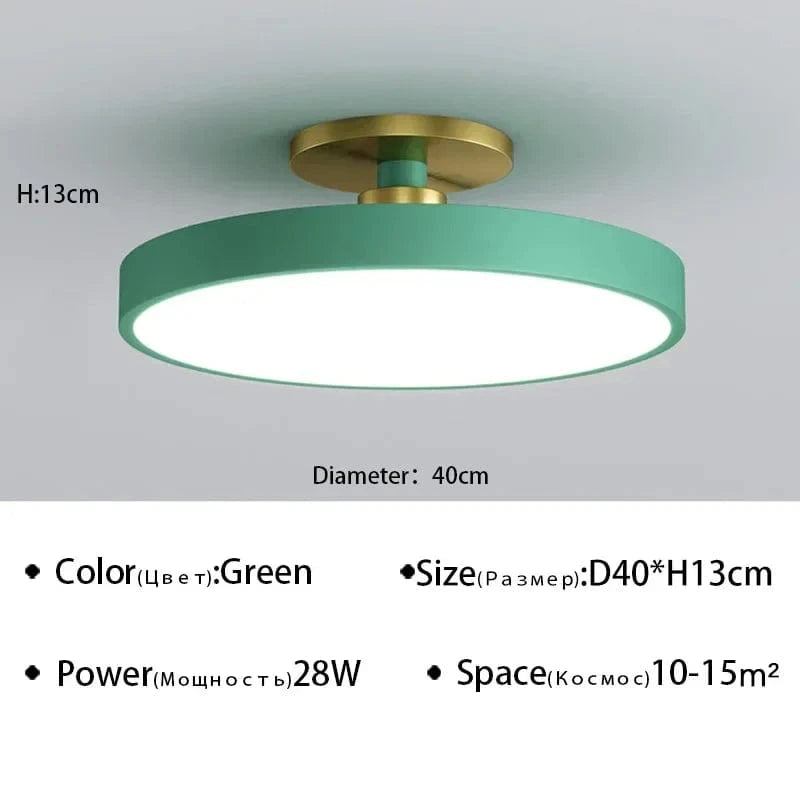 Plafond moderne à LEDs lustre Makaron - Collection Éclairez votre intérieur | Marco Lucetti GE 40cm / Blanc naturel (pas de RC)