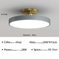 Plafond moderne à LEDs lustre Makaron - Collection Éclairez votre intérieur | Marco Lucetti GR 40cm / Blanc naturel (pas de RC)