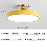 Plafond moderne à LEDs lustre Makaron - Collection Éclairez votre intérieur | Marco Lucetti OUI 30cm / Blanc naturel (pas de RC)