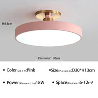 Plafond moderne à LEDs lustre Makaron - Collection Éclairez votre intérieur | Marco Lucetti ROSE 30cm / Blanc naturel (pas de RC)