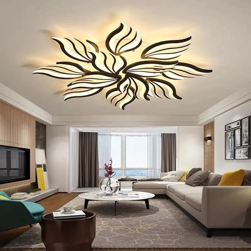 Plafond moderne à LEDs : panneau lumineux RC-dimmable pour salon et chambre | Marco Lucetti