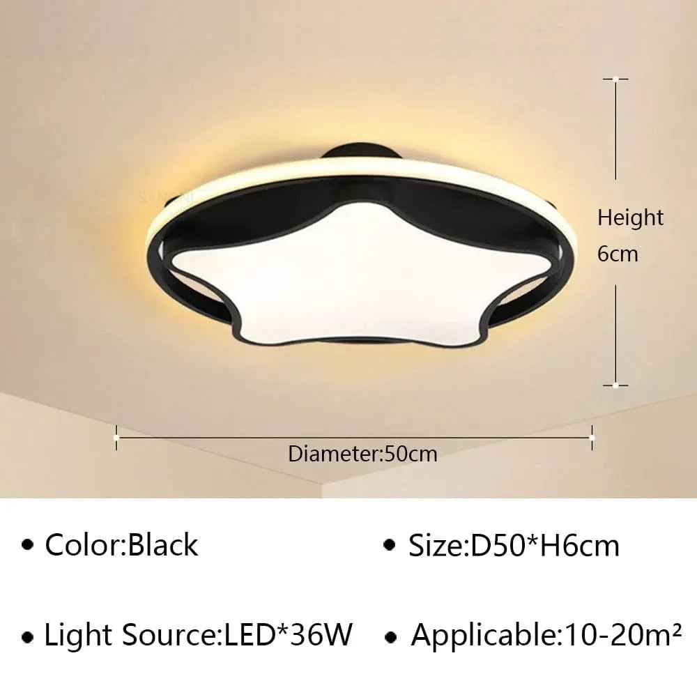 Plafond moderne à LEDs pour un éclairage polyvalent à la maison | Marco Lucetti Noir B / Blanc naturel
