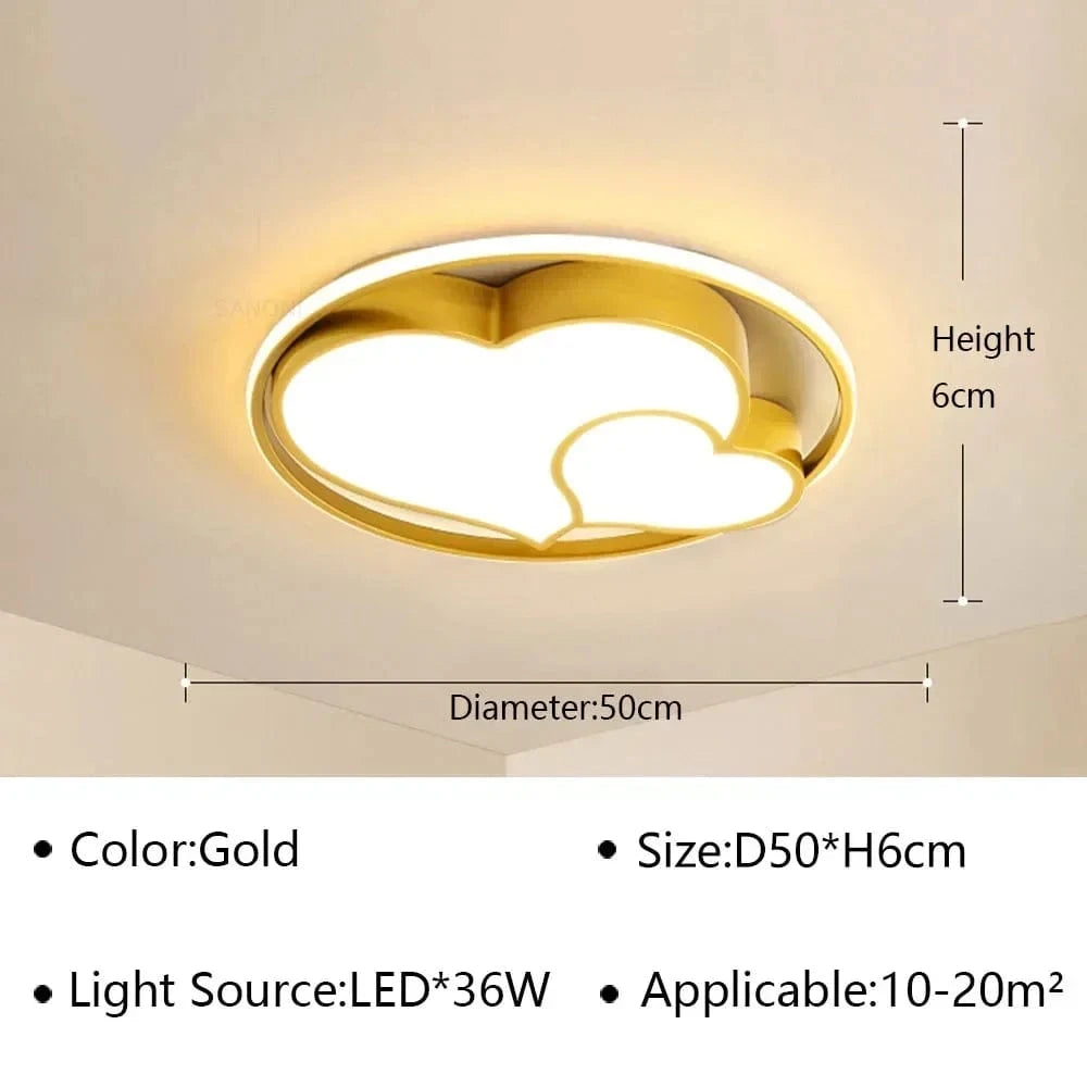 Plafond moderne à LEDs pour un éclairage polyvalent à la maison | Marco Lucetti Or A / Blanc naturel