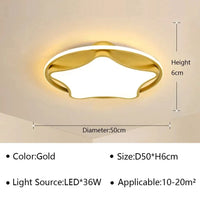 Plafond moderne à LEDs pour un éclairage polyvalent à la maison | Marco Lucetti Or B / Blanc naturel