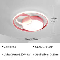 Plafond moderne à LEDs pour un éclairage polyvalent à la maison | Marco Lucetti Rose D / Blanc naturel