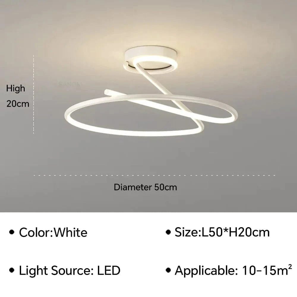 Plafond moderne à LEDs pour un éclairage tendance dans votre intérieur | Marco Lucetti Blanc 50CM / Blanc froid (pas de RC)