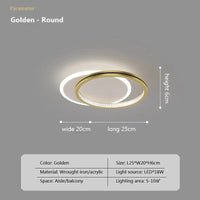 Plafond moderne à LEDs pour un intérieur luxueux avec télécommande | Marco Lucetti Or-Ronde2 / Blanc chaud