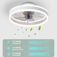 Plafond moderne avec ventilateur LED synchronisé - Décoration d'intérieur innovante | Marco Lucetti