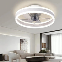 Plafond moderne avec ventilateur LED synchronisé - Décoration d'intérieur innovante | Marco Lucetti