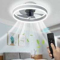 Plafond moderne avec ventilateur LED synchronisé - Décoration d'intérieur innovante | Marco Lucetti