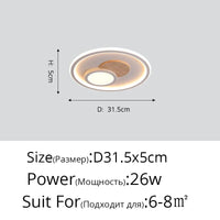 Plafond moderne en bois véritable avec éclairage LED rond | Marco Lucetti