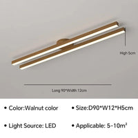Plafond moderne : Lampe à LEDs pour un éclairage raffiné de votre maison | Marco Lucetti Couleur Noyer A90CM / Blanc froid