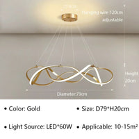 Lustre LED Moderne pour Salon et Restaurant
