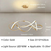 Lustre LED Moderne pour Salon et Restaurant
