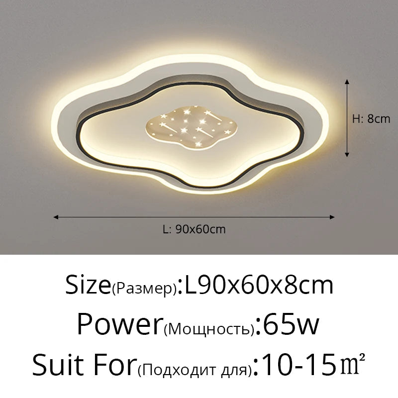 Plafond moderne à LEDs lampe pour chambre cuisine étude éclairage salon luminosité réglable Led plafonnier luminaire