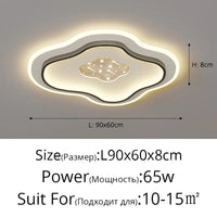 Plafond moderne à LEDs lampe pour chambre cuisine étude éclairage salon luminosité réglable Led plafonnier luminaire