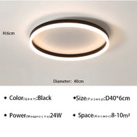 Plafonnier LED Moderne pour Salon, Salle à Manger, Cuisine et Chambre