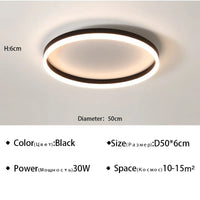 Plafonnier LED Moderne pour Salon, Salle à Manger, Cuisine et Chambre