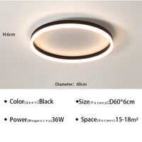 Plafonnier LED Moderne pour Salon, Salle à Manger, Cuisine et Chambre