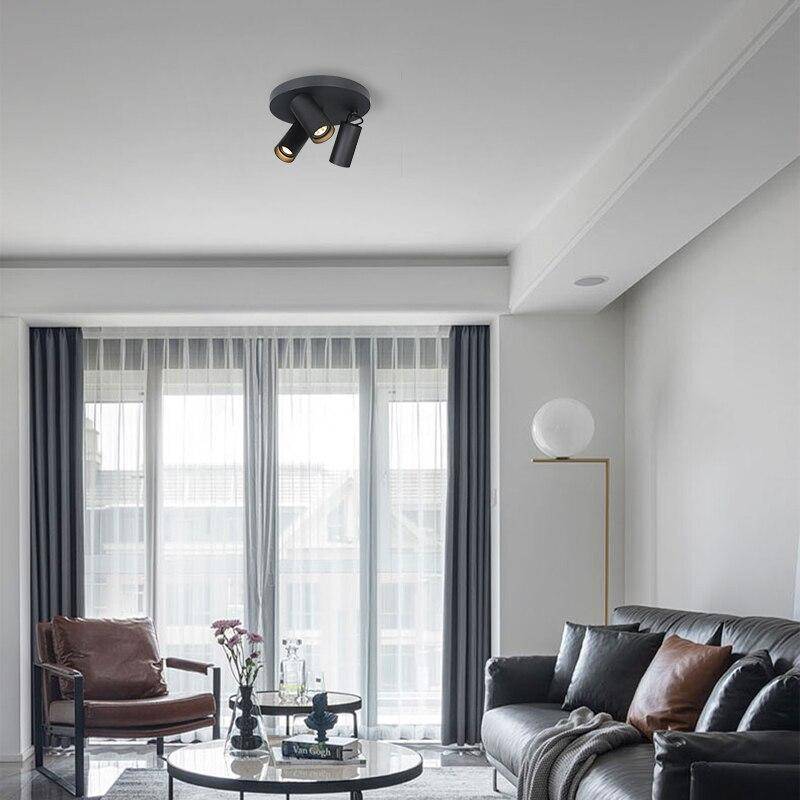 Plafonnier à LED Design Loft en Métal cylindrique | Marco Lucetti