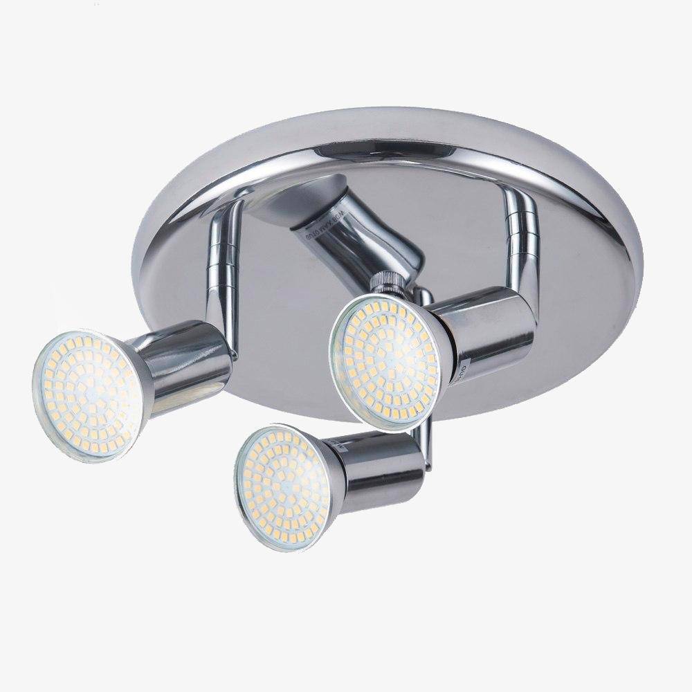 Plafonnier LED Chromé Moderne