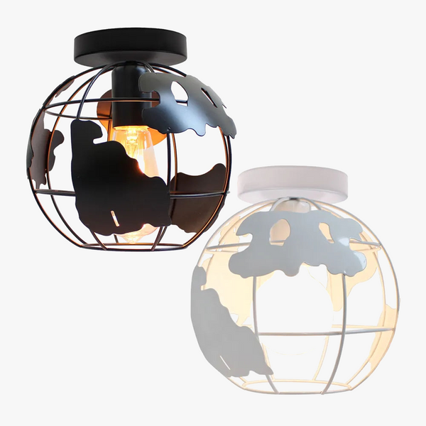 Plafonnier Globe Cage Moderniste