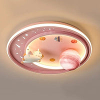 Plafonnier Astros Planet - Fixation Ventouse | Marco Lucetti Rose / 3 couleurs