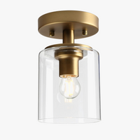 Plafonnier Élégance en Verre Transparent