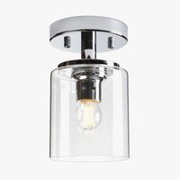 Plafonnier Élégance en Verre Transparent