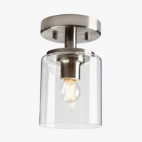 Plafonnier Élégance en Verre Transparent