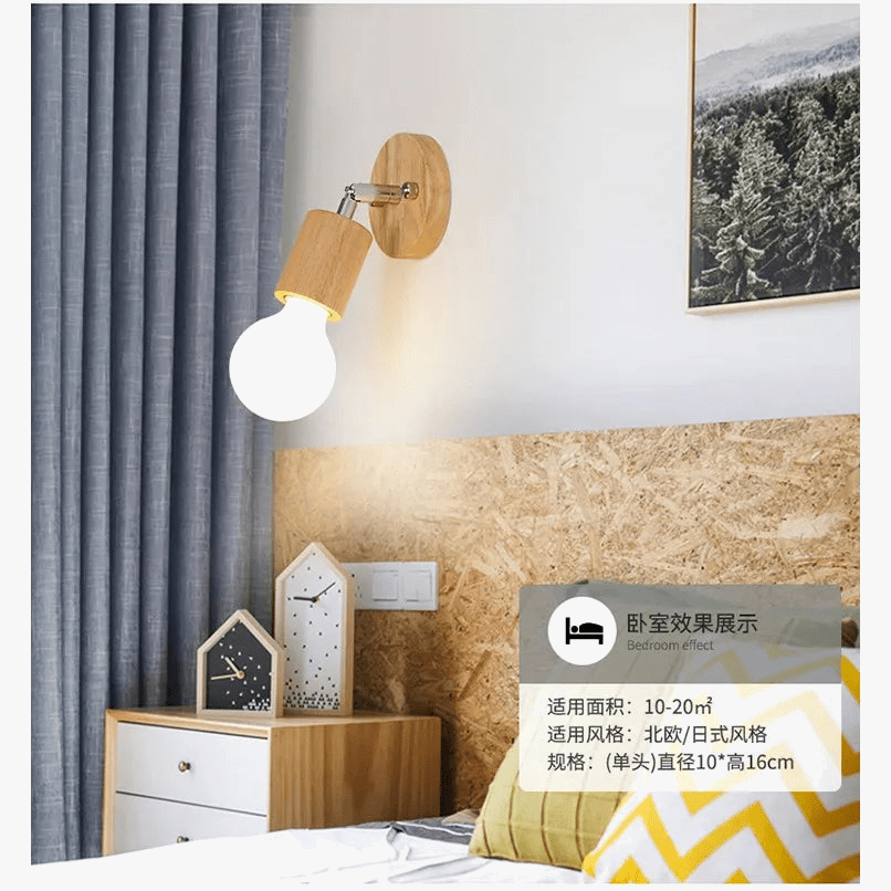 Plafonnier avec spots Projecteur de style nordique LED pour couloir ou salle à manger, design japonais en bois massif | Marco Lucetti