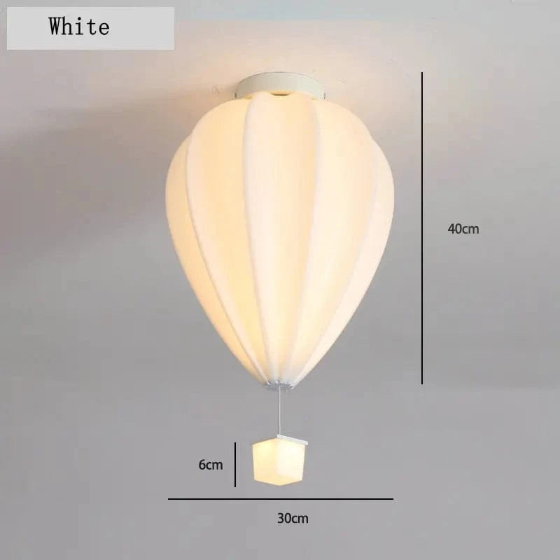 Plafonnier Ballon à Air Chaud Design Mignon avec Télécommande - Collection Exclusif Glam Maison | Marco Lucetti Blanc