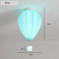 Plafonnier Ballon à Air Chaud Design Mignon avec Télécommande - Collection Exclusif Glam Maison | Marco Lucetti Bleu