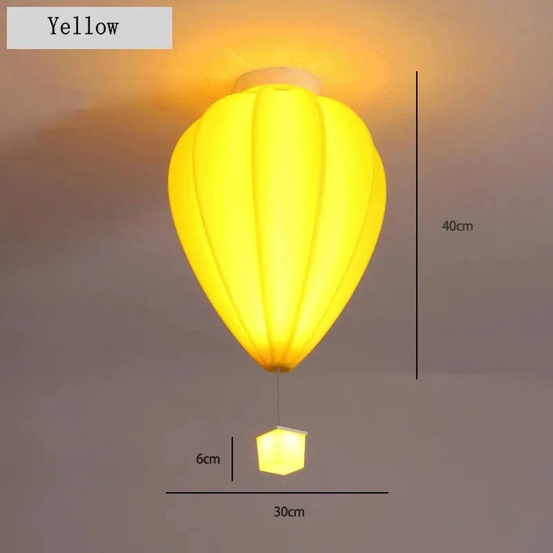 Plafonnier Ballon à Air Chaud Design Mignon avec Télécommande - Collection Exclusif Glam Maison | Marco Lucetti Jaune