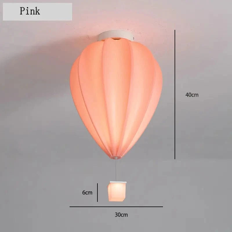 Plafonnier Ballon à Air Chaud Design Mignon avec Télécommande - Collection Exclusif Glam Maison | Marco Lucetti Rose