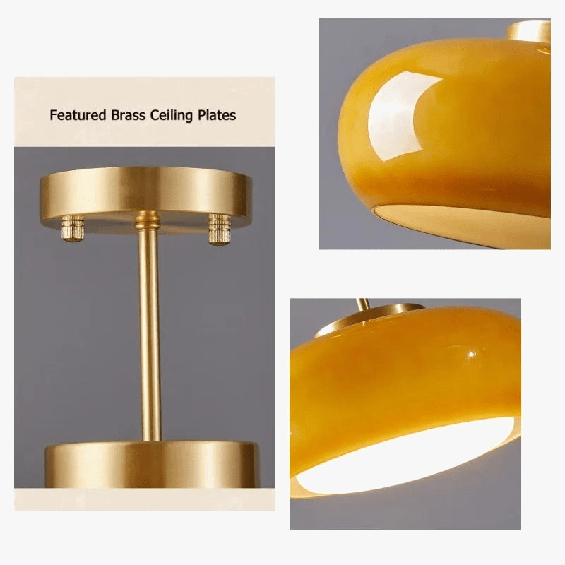 Plafonnier Bauhaus Egg Tart Simple, Taille Moyenne | Marco Lucetti