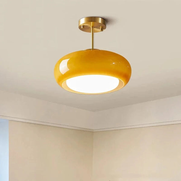 Plafonnier Bauhaus Egg Tart Simple, Taille Moyenne | Marco Lucetti