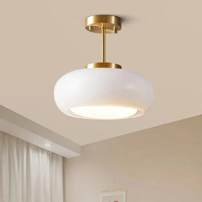 Plafonnier Bauhaus Egg Tart Simple, Taille Moyenne | Marco Lucetti