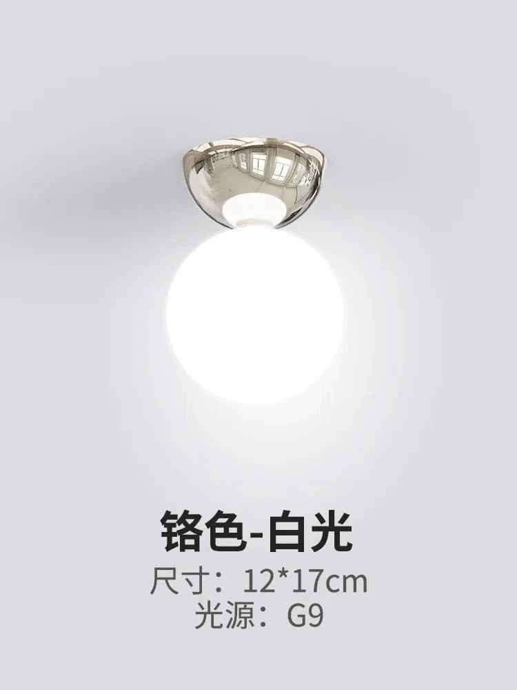 Plafonnier Bauhaus Série Crème - Style Médiéval Simplifié | Marco Lucetti Argent