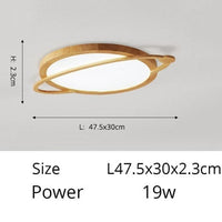 Plafonnier Benilde : Design Scandinave et Rond | Marco Lucetti A - Wooden - 47cm / Chaude