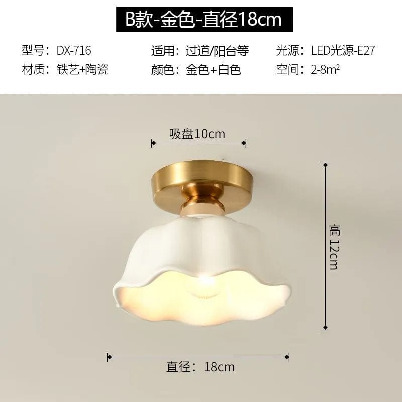 Plafonnier Blanc Moderne | Marco Lucetti Abat-jour en céramique 1