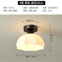 Plafonnier Blanc Moderne | Marco Lucetti Abat-jour en verre 4