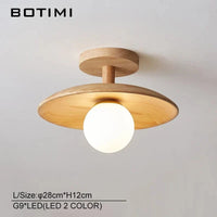 Plafonnier bois naturel contemporain | Marco Lucetti L-LED 2 COULEURS