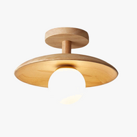 Plafonnier bois naturel contemporain