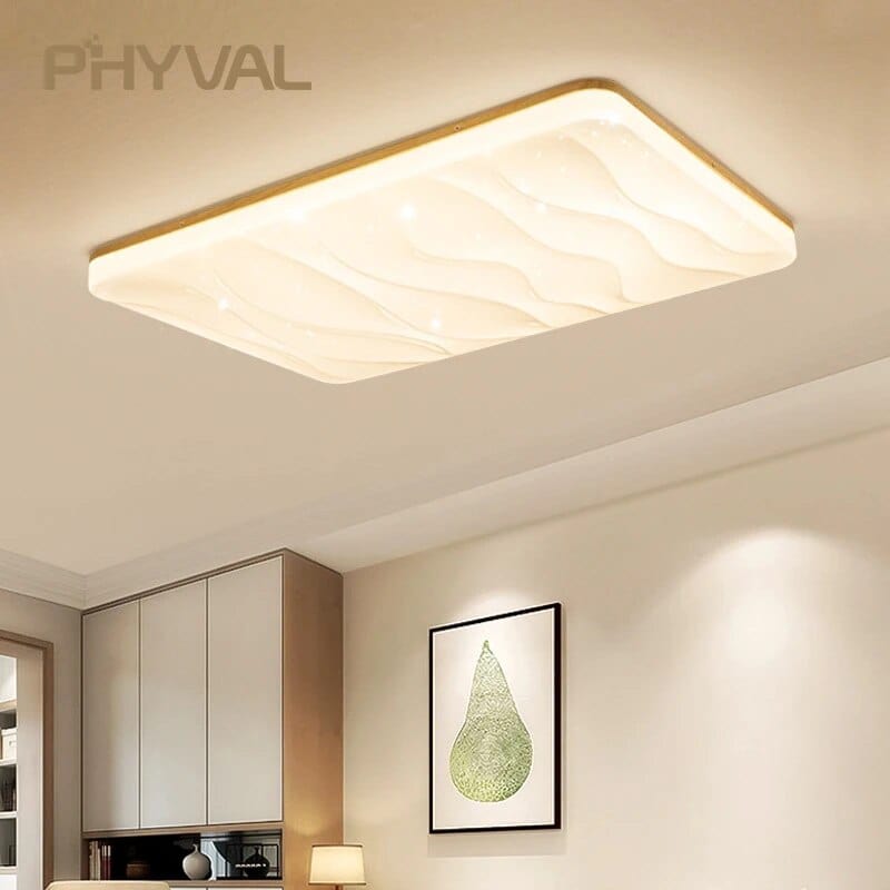 Plafonnier bois nordique japonais LED | Marco Lucetti